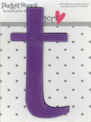 Heidi Grace - Girlfriends - Plastic Alpha Stickers t - 2/pk  (sold in 3's)